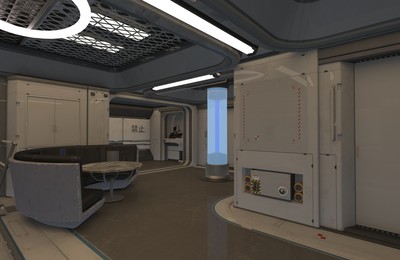 vr科幻场景〗未来科幻室内场景 太空基地 大厅 走廊 太空舱 宇宙