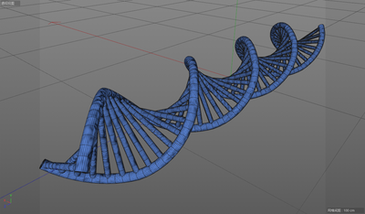 生物dna鏈 雙螺旋分子結構_95461531648作品_生物結構細胞_cg模型網