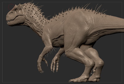 影视恐龙zbrush模型暴虐迅猛龙