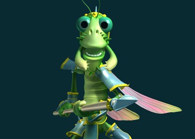 蚂蚱小妖(带绑定)模型