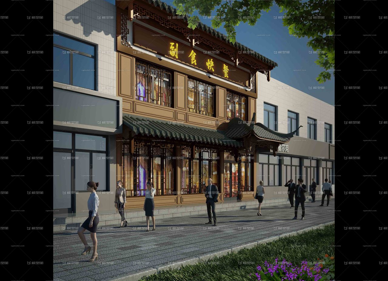古建 门头 店面 中式建筑