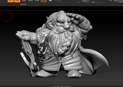 3d打印矮人旅行猎人stl,obj文件