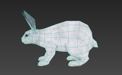 雪兔 写实简单低模_wx111111作品_动物哺乳动物哺乳_cg模型网