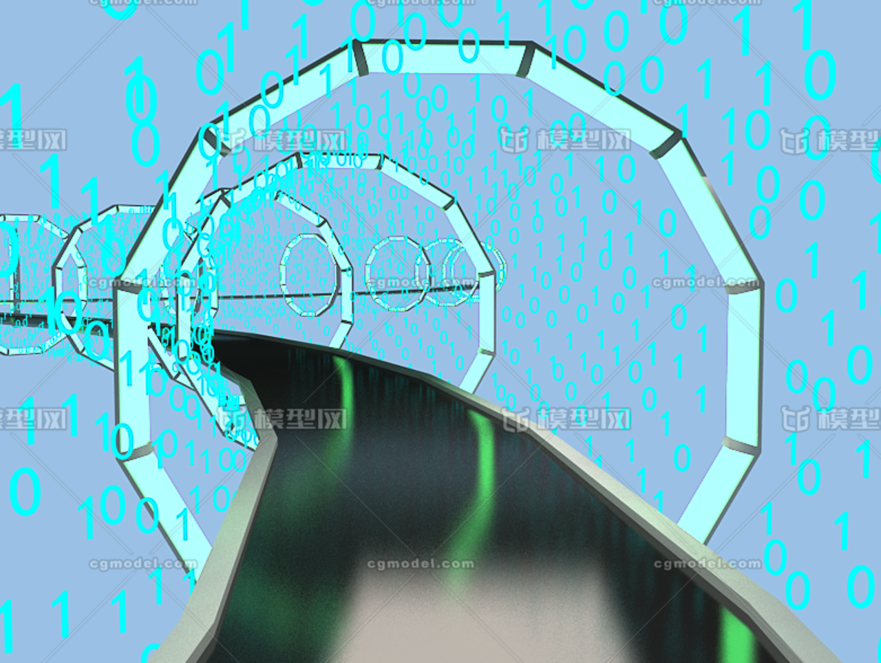 通道信息通道科技通道走廊数字岔路