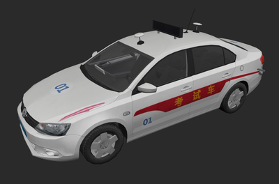 原创驾考车 教练车 驾考汽车 考场车 驾_枫桥段作品_车辆轿车_cg模型
