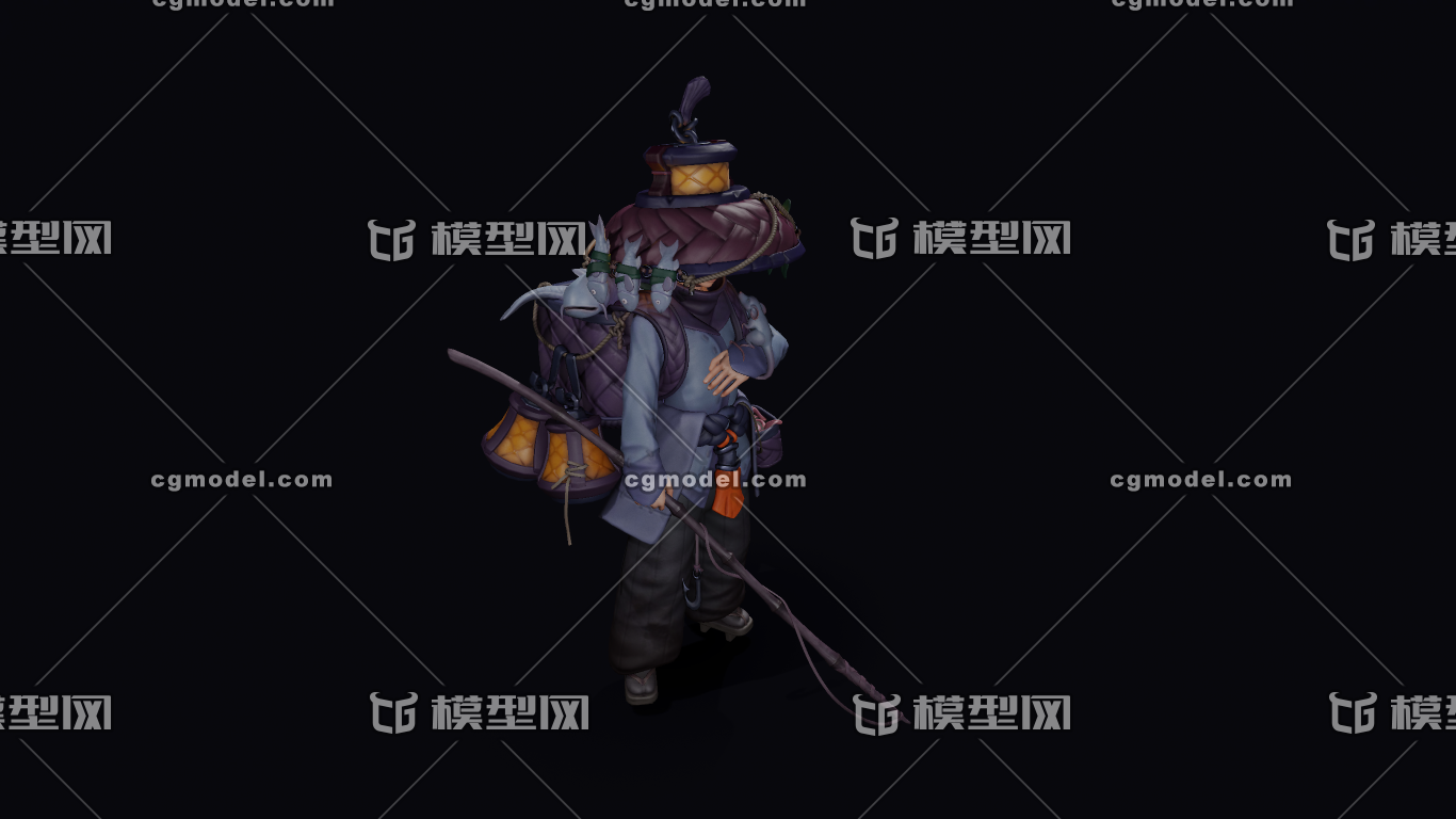 卡通人物远行者_xinxigongsi作品_人物男人_cg模型网