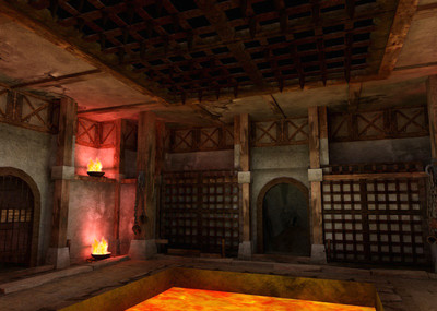 审问室 牢狱 牢房  石门密道 洞穴 废弃古建 西方古墓 岩浆 遗迹 古代