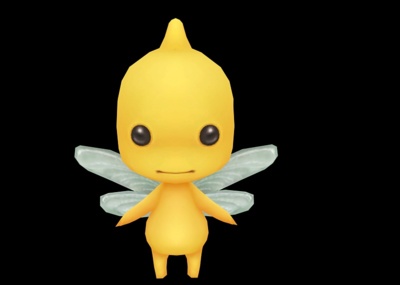 卡通q版可爱的小精灵黄色精灵仙子宠物宝宝宠物小精灵