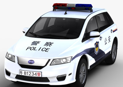 深圳纯电动警车 比亚迪e6 新能源 模型未塌陷 ——(不带内饰)