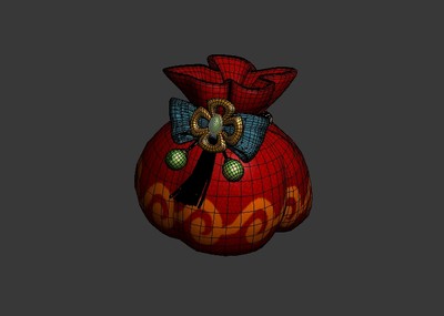 q版物件_q版钱袋_小包裹_布袋_q版好_a6456013a作品_场景古代场景_cg