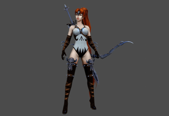 动画 狩猎女神 圣女斗士 长发飘逸 女战士 荒野女领主 美少女战士