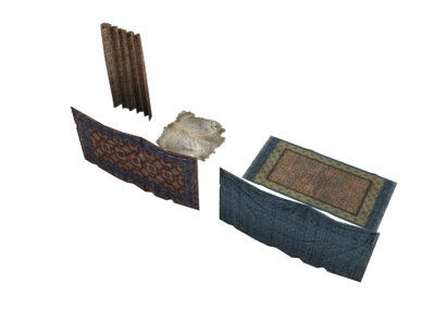 古代窗帘 地毯 兽皮 毛毯 羊皮 复古_lanming2016作品_生活用具家居装