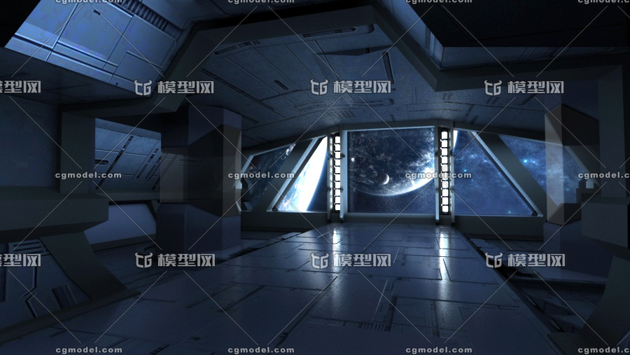 空间站通道 科幻场景模型-科幻场景模型库-3ds Max(.max)模型下载-cg模型网