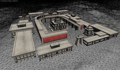 标志性建筑 楼兰古城_cfz熟悉的陌生人作品_场景古代场景_cg模型网