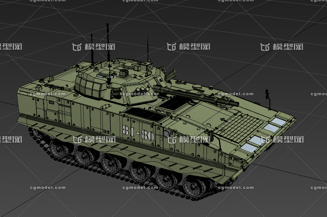 中國步戰車_西瓜霜作品_車輛裝甲車/坦克_cg模型網