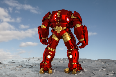 钢铁侠反浩克装甲_凌风工作室作品_人物机器人/机甲_cg模型网