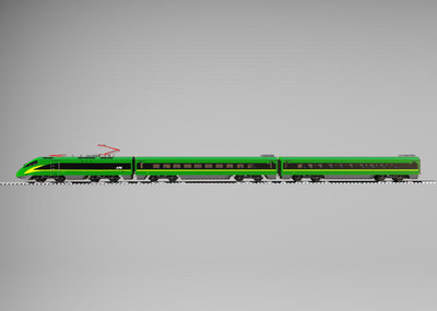 复兴号cr200j动力集中型动车组模型-火车/轨道车模型库-3ds max(.