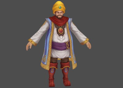 西域商人,西域商旅,珠宝商人_cg盐巴作品_人物男人_cg模型网