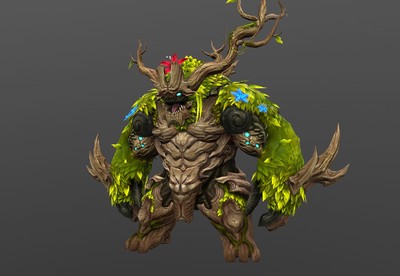 手绘贴图  千年树妖1 树怪  woodmonsters   次世代树妖   怪物