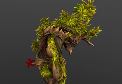 手绘贴图 千年树妖ii 树怪 woodmonsters 次世代 树妖 怪物