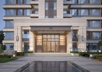 单元入口,住宅门厅,住宅入口,单元楼入口_zhang9790作品_建筑私人住宅