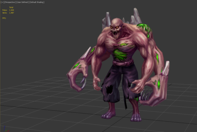 变异僵尸手绘贴图