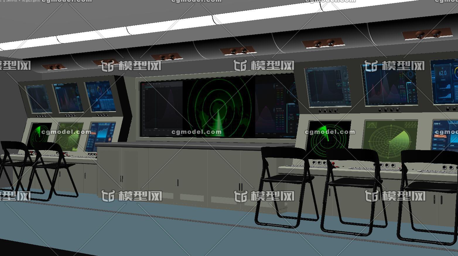 军事作战 指挥室模型-冷兵器模型库-3ds Max(.max)模型下载-cg模型网