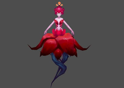 花妖精灵红色花妖邪恶花仙子