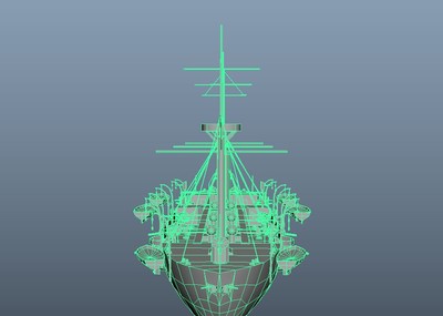 中日甲午战争 千代田号 千代田舰 老式战舰 装甲巡洋舰 船舰 maya/fbx