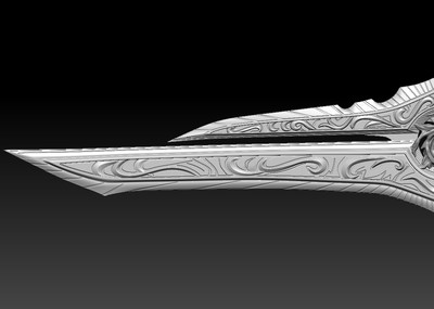 萨拉迈尼之剑高模3d打印已分件