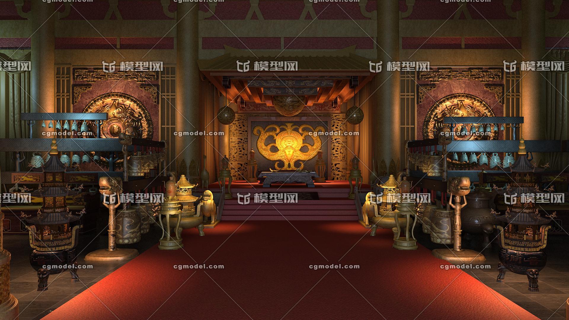 吴国 吴国皇宫模型-古代场景模型库-3ds Max(.max)模型下载-cg模型网