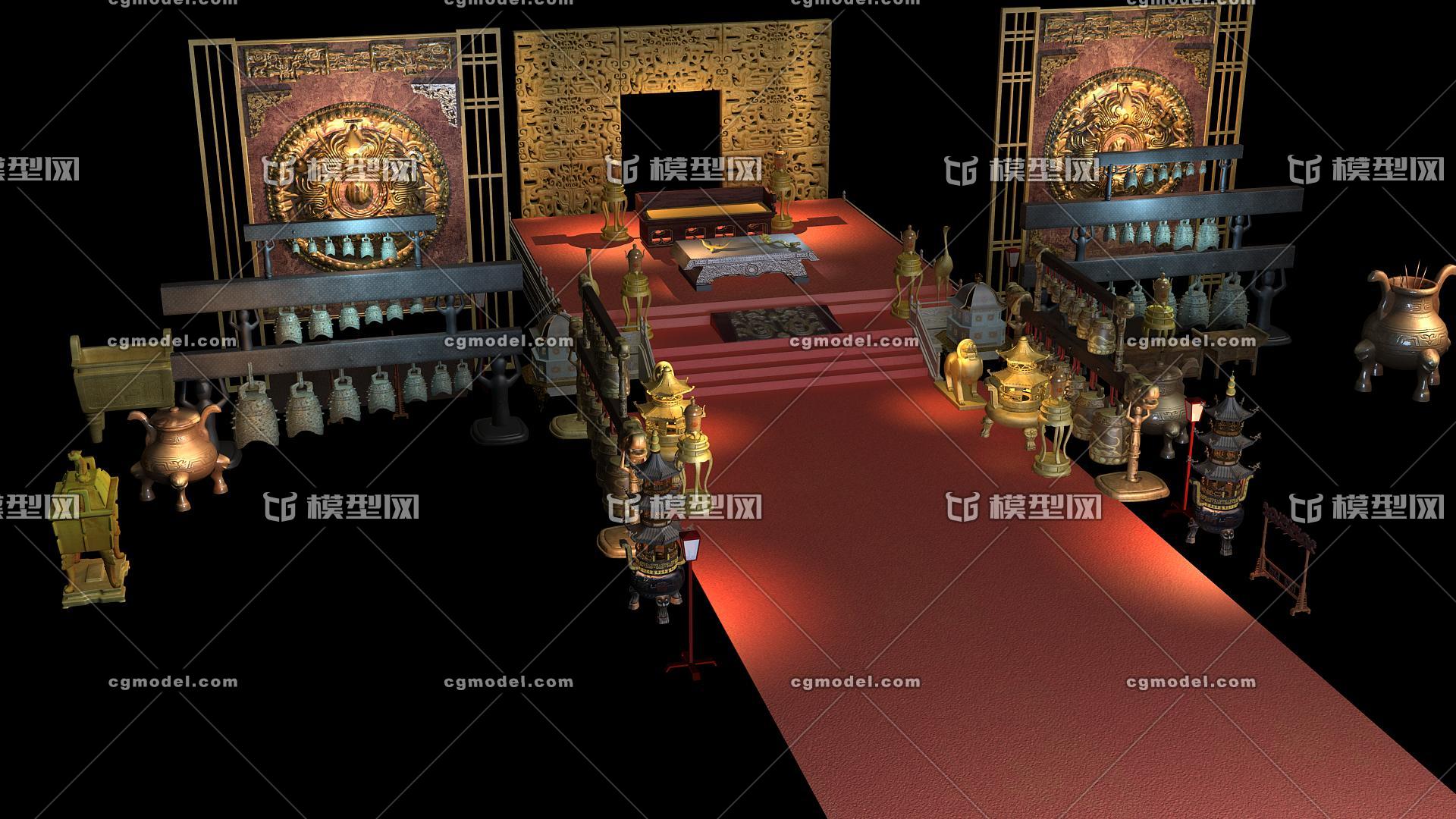皇宫 古代皇宫模型-古代场景模型库-3ds Max(.max)模型下载-cg模型网