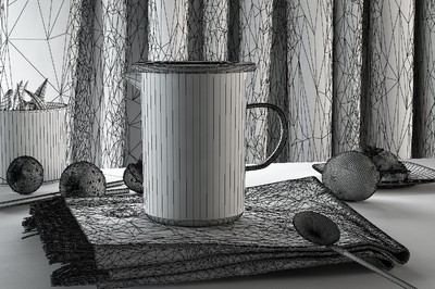 3dmax水果柠檬水玻璃瓶桌子桌布图片临摹