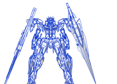 高达7剑机器人su模型