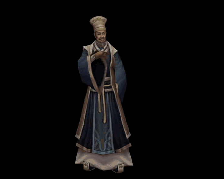 古代人物 员外模型-老人-男模型库-3ds Max(.max)模型下载-cg模型网