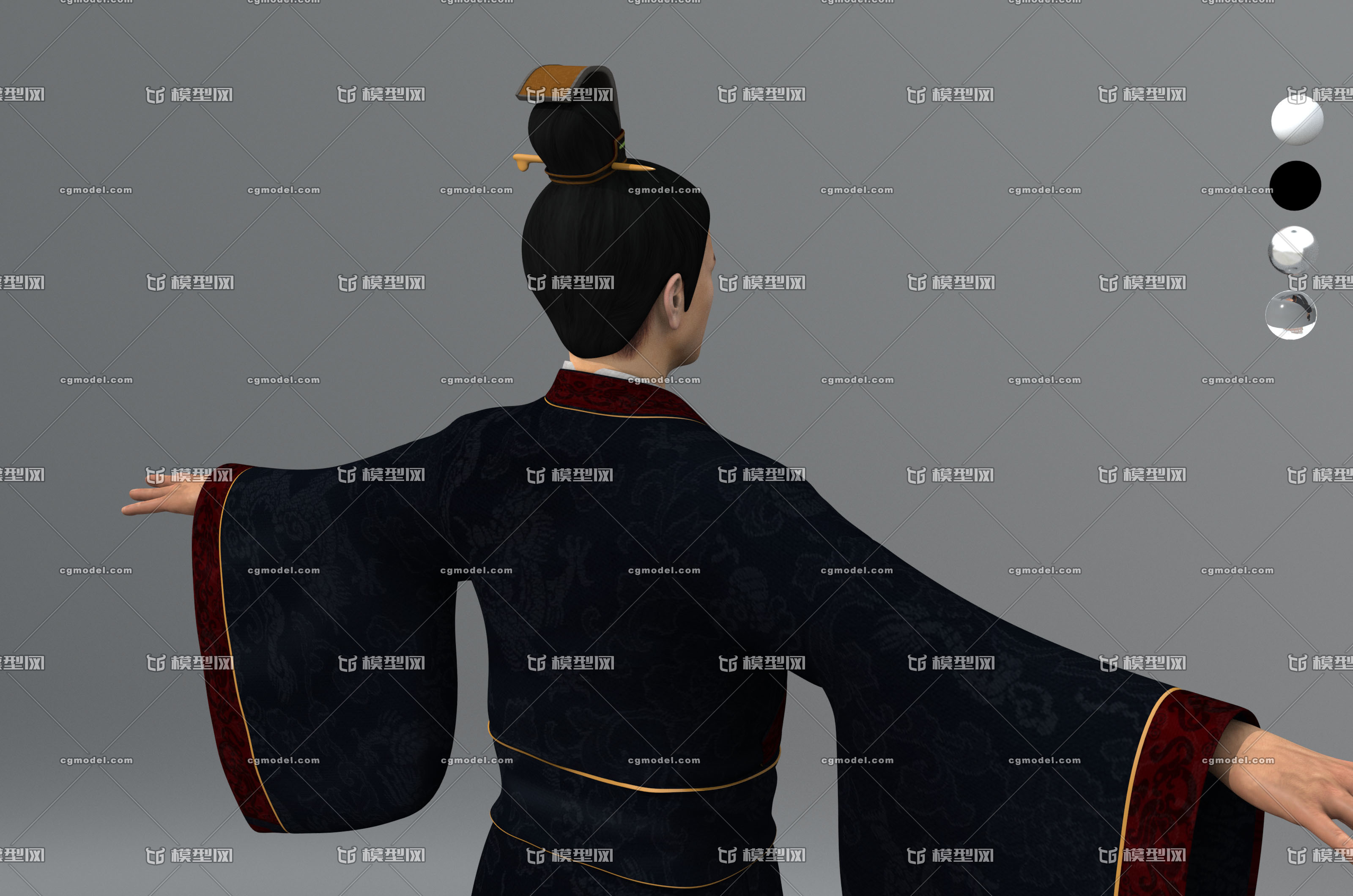 写实古代人物 古代男人 公子 贵族 秦汉大臣 汉代官员 汉朝丞相 太尉