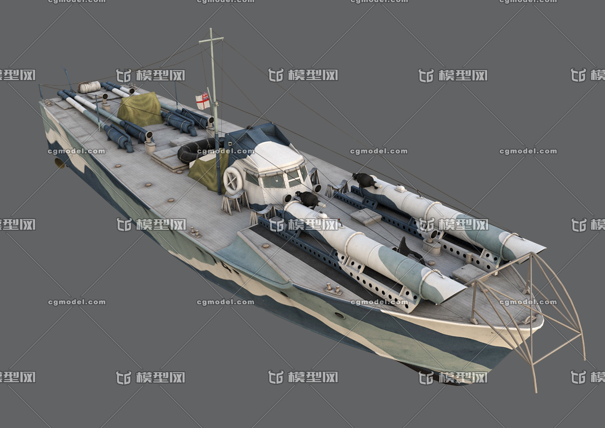 max寫實 魚雷艇 快艇 軍用艦艇 高_ymhd110110作品_船艇軍艦_cg模型網