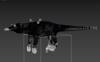 两只科莫多巨蜥max   fbx