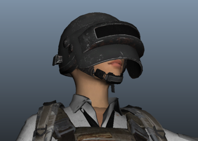 绝地求生吉利服三级头三级甲三级包人物模型