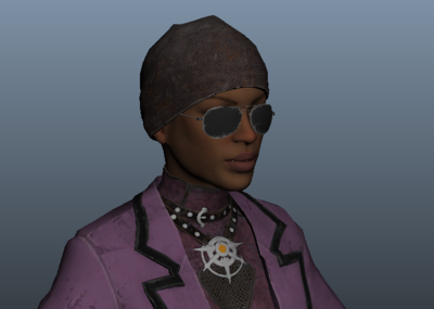 绝地求生吃鸡人物模型(带绑定)女性模型黑人女性