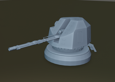 [blender模型]pj26型单管76mm隐身舰炮