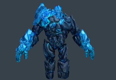 带动画寒冰巨怪 冰霜怪物 寒冰守护神 ice guard