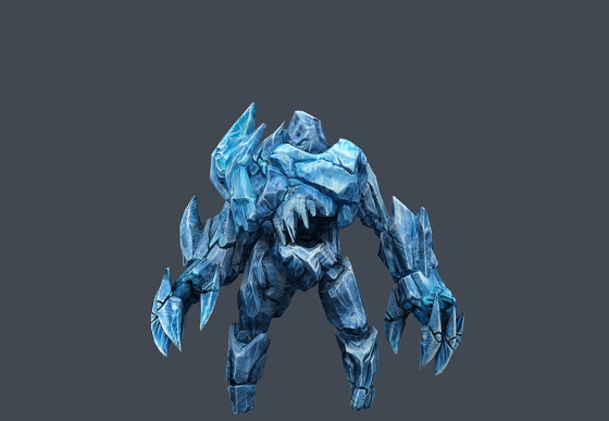 带动画寒霜巨怪 寒冰巨魔 ice guard 冰神 冰魔