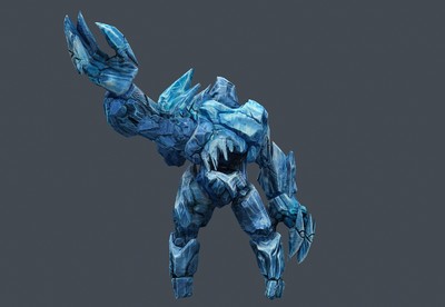 带动画寒霜巨怪 寒冰巨魔 ice guard 冰神 冰魔