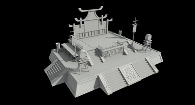 点将台 高台模型-古代场景模型库-3ds Max(.max)模型下载-cg模型网