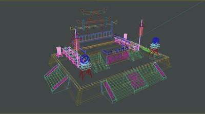 点将台 高台模型-古代场景模型库-3ds Max(.max)模型下载-cg模型网