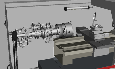 cak4085ci数控车床 机床 机械 虚拟仿真模型-工业设备模型库-fbx(.