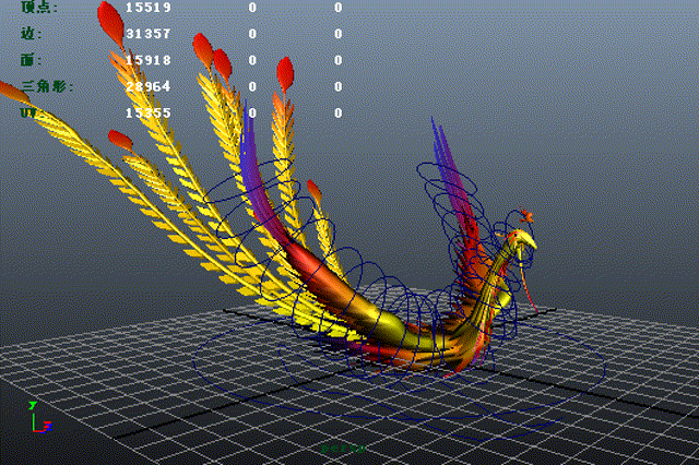 鳳凰飛有動畫有綁定maya格式