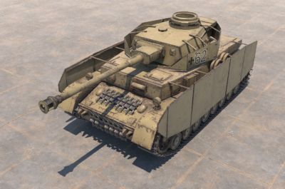 二战德国四号坦克h型_firefly76作品_车辆装甲车/坦克_cg模型网