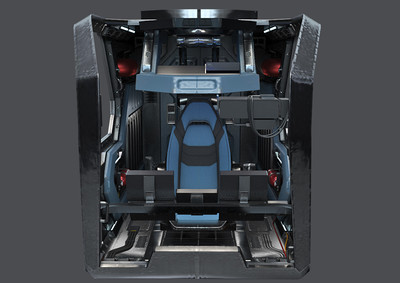 科幻驾驶舱 模拟驾驶室 飞船驾驶_yingming作品_场景科幻场景_cg模型